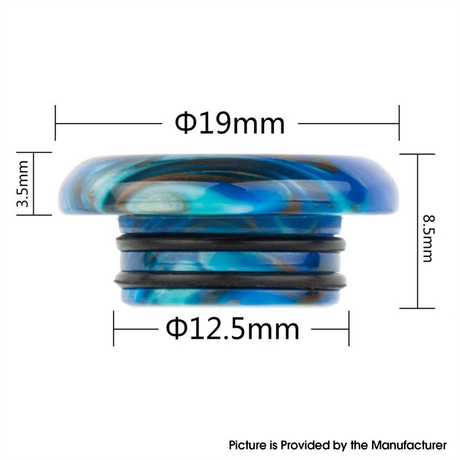 Authentic Reewape AS267 810 Replacement Drip Tip for SMOK TFV8 /TFV12 Tank/Kennedy/Battle/Reload RDA - Red Black, Resin, 8.5mm