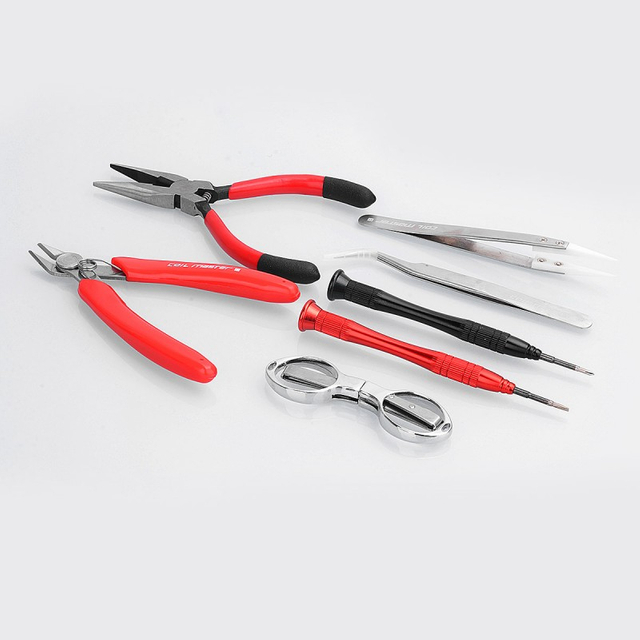 Authentic Coil Master DIY Kit V3 w/ 521 Mini V2 Resistance Tester - Pliers + Scissors + Screwdrivers + Tweezers + Coiling Kit