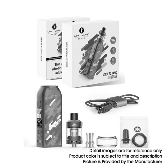 Authentic Lost Vape BTB 100W Box Mod + Ultra Boost X Tank Vape Starter kit , 5~100W, 1 x 18650, 4.0ml, 0.15ohm