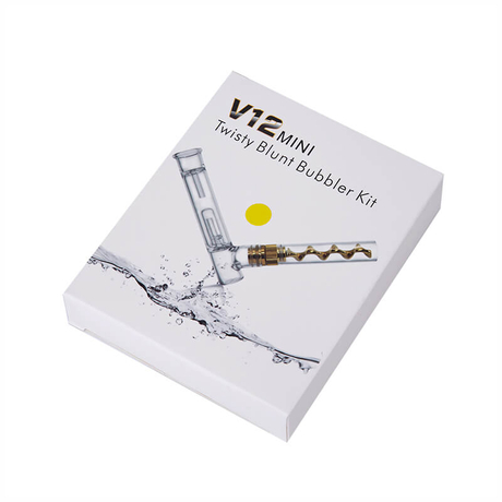 Twisty Glass Blunt V12 Mini Bubbler Kit Vaporizer Pen,Glass Pipe, Vape Pen For Dry Herb Vaporizer