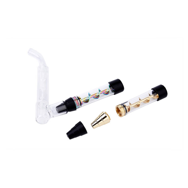 Dry Herb Vape Kit Blunt 7PMINI3 Twisty Glass Bubbler Smoking Pipe