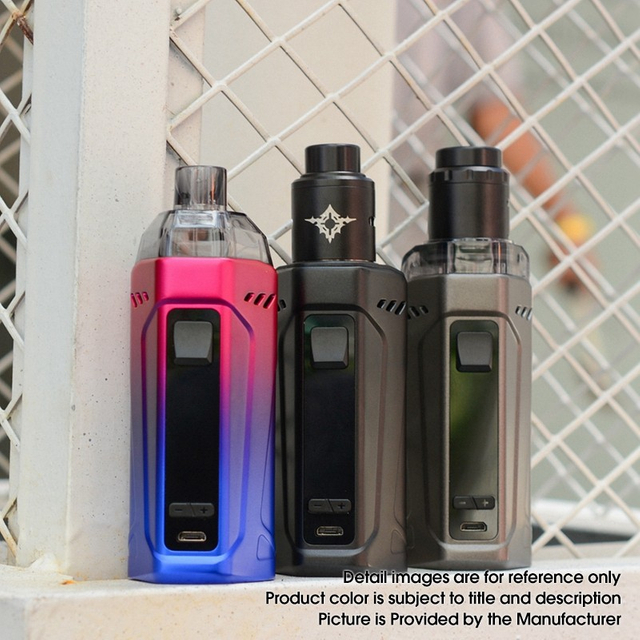 Authentic Rincoe Manto Max 228W Triple AIO TC VW Pod System Mod Vape Kit, 1~228W, 8.0ml, 0.2 / 0.3ohm, 2 x 18650