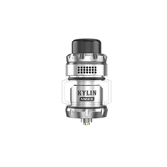 Authentic Vandy Vape Kylin Mini V2 RTA Rebuildable Tank Vape Atomizer - Silver, 3.0 / 5.0ml, 24.4mm Diameter