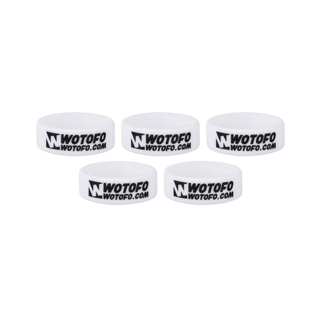 Authentic Wotofo Vape Band Tank Protector Silicone Anti-slip Ring - White (5 PCS)