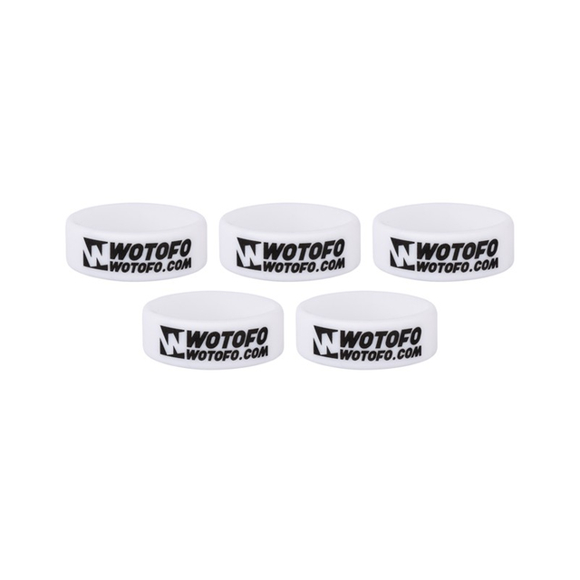 Authentic Wotofo Vape Band Tank Protector Silicone Anti-slip Ring - White (5 PCS)