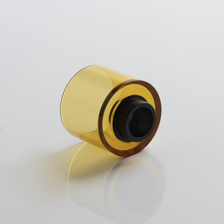 Authentic Auguse Era MTL RTA Vape Atomizer Replacement Round Tank Tube - Translucent Yellow, PCTG