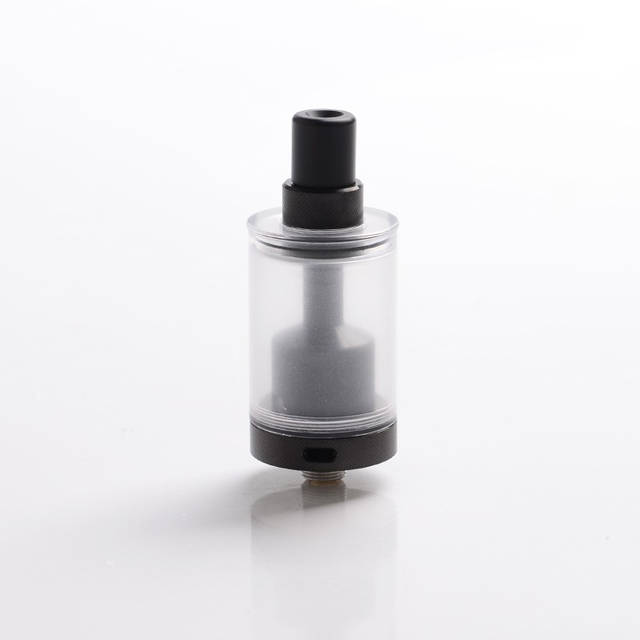 Authentic Auguse v1.5 mtl RTA Tangki yang dapat dibangun kembali Vape Atomizer w/ 5 Sisipan aliran udara - hitam, baja tahan karat, 4ml, diameter 22mm