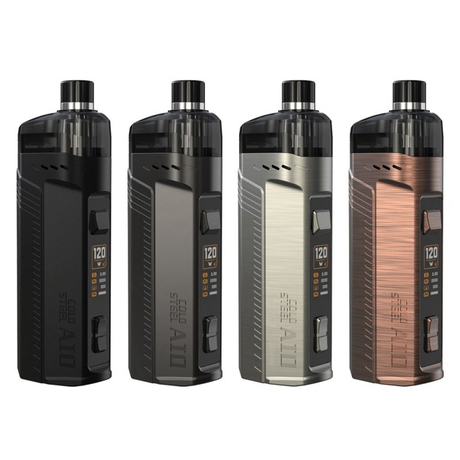 Authentic Artery Cold Steel AIO 120W Pod System Vape Mod Kit, 1 x 18650 / 20700 / 21700
