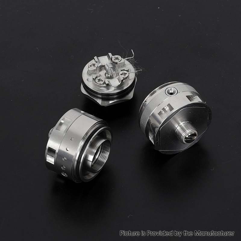 YFTK交換用ベースデッキv2 for Ambition Mods bishop mtl RTA 2ml / 4ml  - 銀