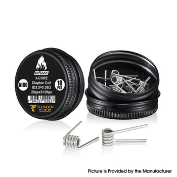 クールズ13 Authentic Thunder Cloud Blaze Ni80 Pre-Built 3-Core Clapton