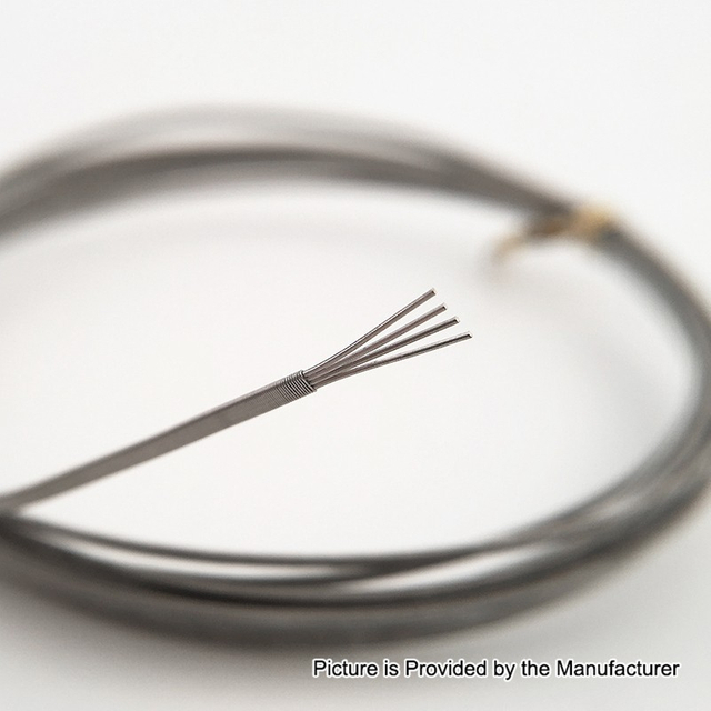 Authentic ThunderHead Creations 4-Core Fused Clapton Ni80 Resistance Wire - 28GA x 4 + 38GA (5 Feet)