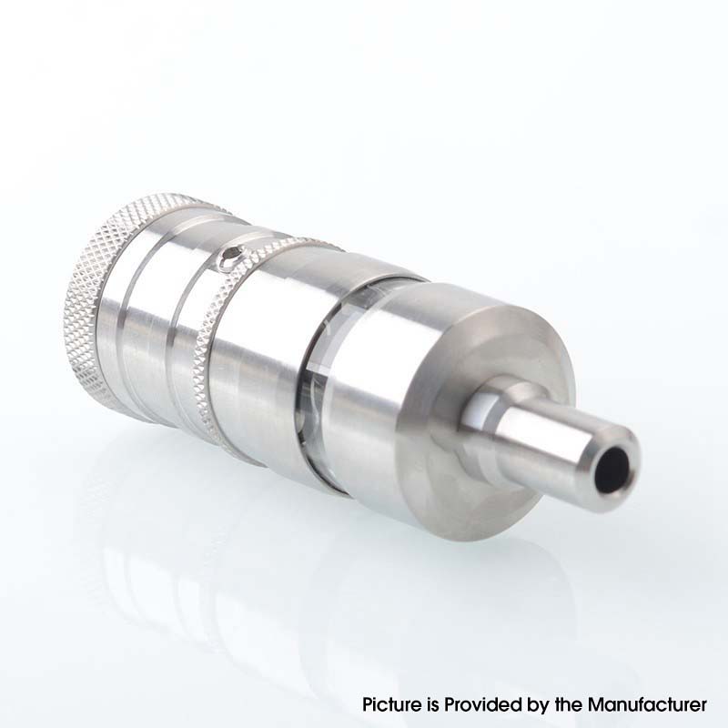 YFTK Ti Flash e-Vapor V4.5S+ Style RTA – Ti + Glass, 4.5 ml, 23 mm , Silver