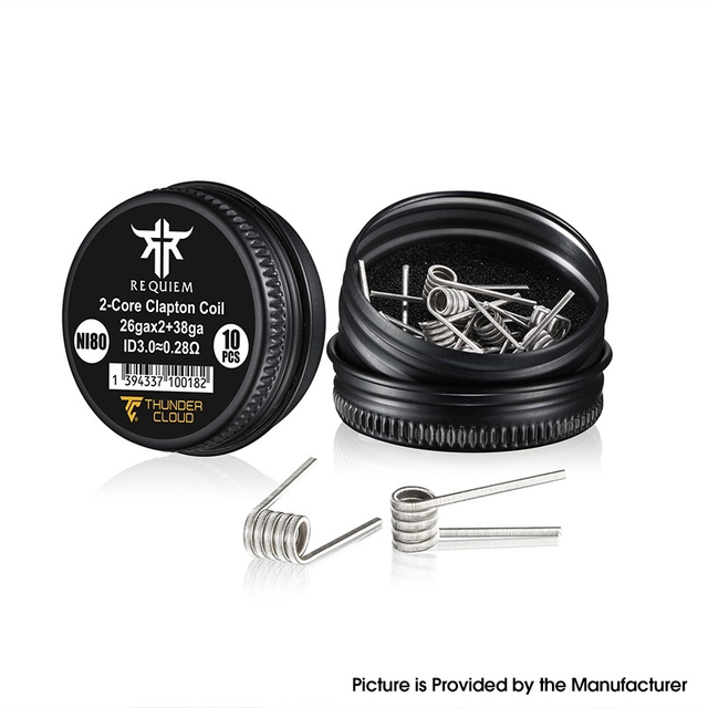 Thunder Cloud 2-Core Clapton Ni80 Coil - 0.28ohm (10 pcs) 