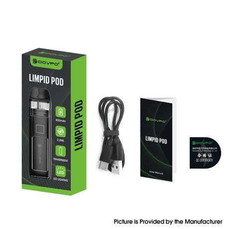 Authentic Dovpo Limpid Pod System Kit 800mAh, 2ml, 1.0ohm