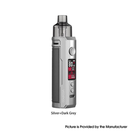 Authentic VOOPOO DRAG X 80W VW Mod Pod System Vape Starter Kit 4.5ml, 0.15ohm / 0.3ohm, 5~80W, 1 x 18650