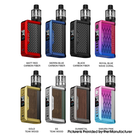 Authentic Lost Vape Centaurus Q200 Box Mod Kit with UB Max Pod Tank VW5~200W, 2 x 18650 5ml