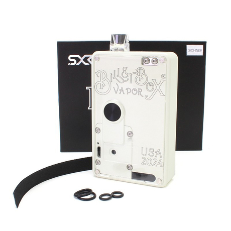 SXK BB 60W All-in-One VW Box Mod Vape Kit w/ USB Port - White, 1~60W, 1 x 18650, Evolv DNA 60, with 2024Logo
