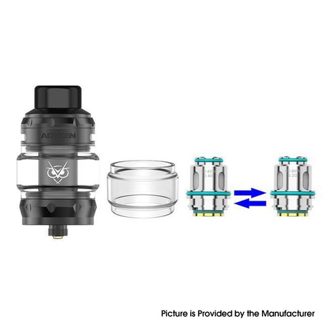 Authentic Advken OWL Pro Sub Ohm Tank Clearomizer Vape Atomizer 4.0ml / 5.0ml, 0.2ohm / 0.4ohm, 29mm Diameter