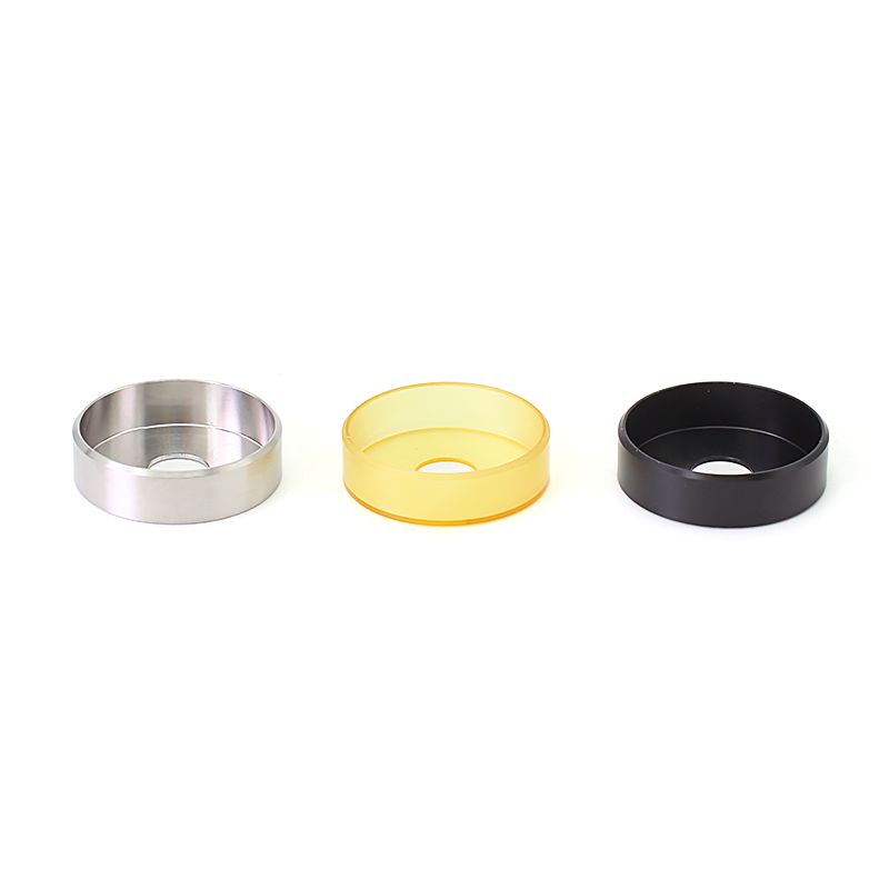 SXK Monarquía P22 RDA Anillo decorativo de reemplazo - Negro + marrón + plata, POM + PEI + 316SS (3 PC)