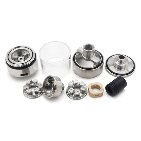Ulton Stigmata Rebuildable Tank Vape Atomizer - Silver, 3.2ml, MTL / RDL, 22mm