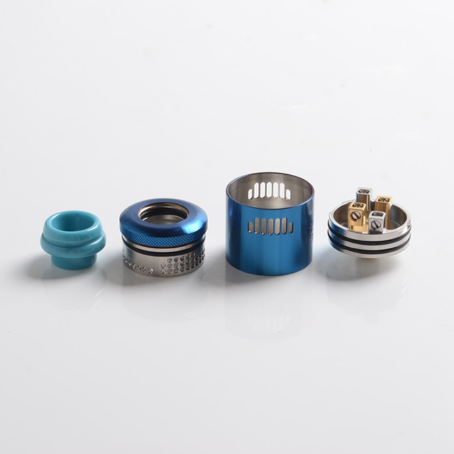 Authentic Hellvape Hellbeast RDA Rebuildable Dripping Vape Atomizer w/ BF Pin, Stainless Steel, 24mm Diameter