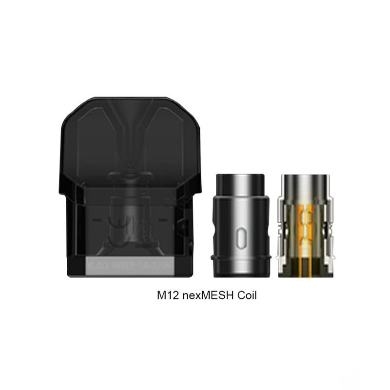 Wotofo Manik Mini Pod System Kit Replacement Mini Pod Cartridge - 3.0ml, M12 nexMESH Coil 0.6ohm (3 PCS)