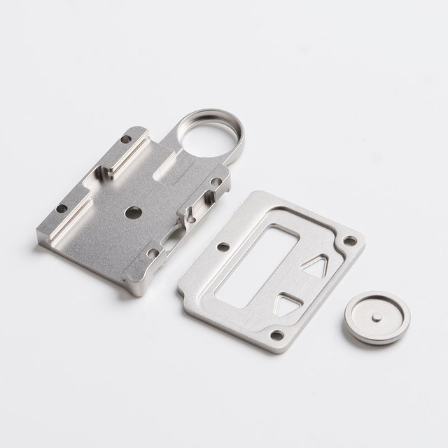 SXK Fire Button + Screen Plate + Button Plate Set for SXK BB 60W / 70W Box Mod Kit - Silver, 316 Stainless Steel (3 PCS)