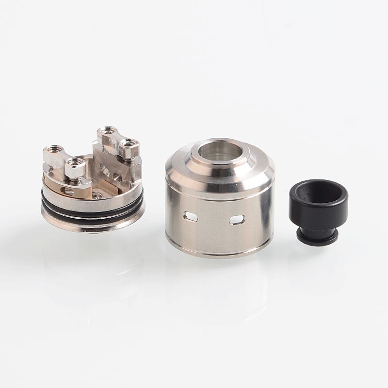 SXK Citadel Style RDA Rebuildable Dripping Atomizer w/ BF Pin 316 Stainless Steel, 22mm Diameter