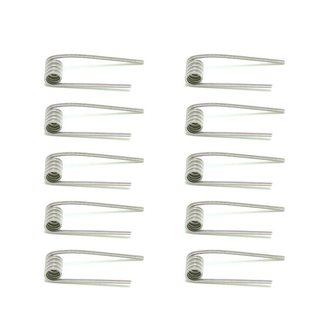 SXK ETU Pre-built Coil Wire - 0.35ohm, Ni80, Kernel 28GA x 2 + 38GA x 9 + 36, Wrapped 0.3 x 2 + 0.1 x 9 + 0.13 (10PCS)