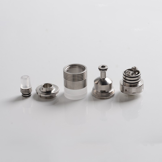5AVape BY-kA V.9 V9 MTL RTA Rebuildable Tank Atomizer - Silver, Standard Version 5.0ml, 22mm Diameter