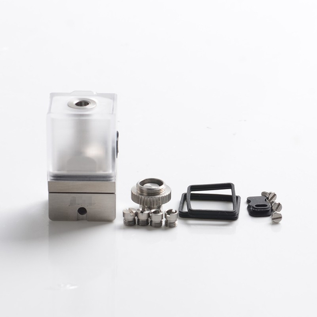 EVL Dot Spot Polycarbonate Style RBA Bridge for DotMod DotAIO AIO Pod - Silver, 2.0ml, 1.0mm, 1.5mm, 2.0mm, 2.5mm, 3.0mm