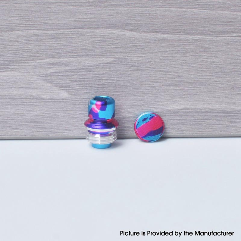 Authentic MK MODS TB Boro Drip Tip and Button for VandyVape Pulse AIO V2 80W Boro Box Mod Kit