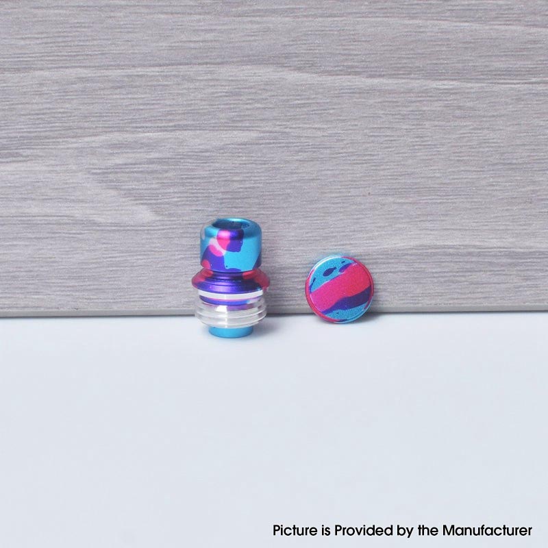 Authentic MK MODS TB Boro Drip Tip and Button for VandyVape Pulse AIO V2 80W Boro Box Mod Kit