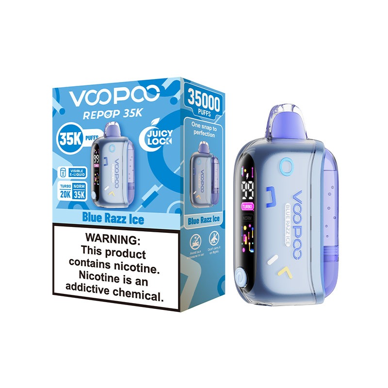 Authentic VOOPOO REPOP 35K Disposable Vape Kit – 800mAh, 16ml, 35,000 Puffs 50mg