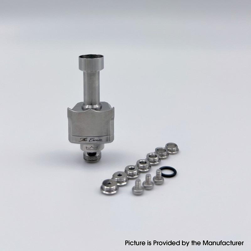 YFTK Monarchy Mobb TC Style RBA Bridge – Billet BB Boro Compatible | 7 Air Pins 1.0-4.0mm Silver