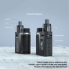 OBS Oner 80W VW Pod System Vape Kit, 5~80W, Side-by-Side, 1 x 18650, 5.0ml Pod Cartridge, 0.4ohm/0.2ohm