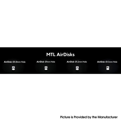 ULTON RDL Airdisks Skyline R Skyline-R Style RTA Replacement MTL Airdisks - 0.8mm / 1.0mm / 1.2mm / 1.5mm (4 PCS)