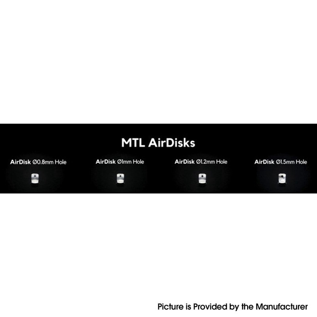 ULTON RDL Airdisks Skyline R Skyline-R Style RTA Replacement MTL Airdisks - 0.8mm / 1.0mm / 1.2mm / 1.5mm (4 PCS)