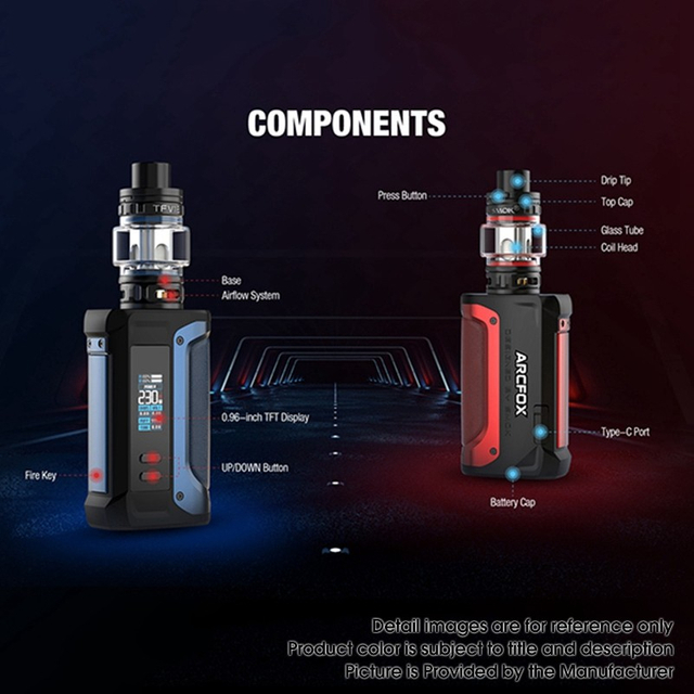 SMOKTech SMOK Arcfox 230W TC VW Vape Box Mod, 5~230W, 2 x 18650