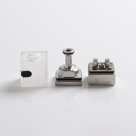 SXK EVL Dot Spot Polycarbonate Style RBA Bridge for DotMod DotAIO AIO Pod - Silver, 2.0ml, 1.0mm, 1.5mm, 2.0mm, 2.5mm, 3.0mm