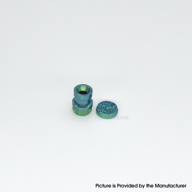 Authentique MK MODS Drip Tip Ti-type2 + jeu de boutons pour dotMod dotAIO V1/V2 Pod en alliage de titane