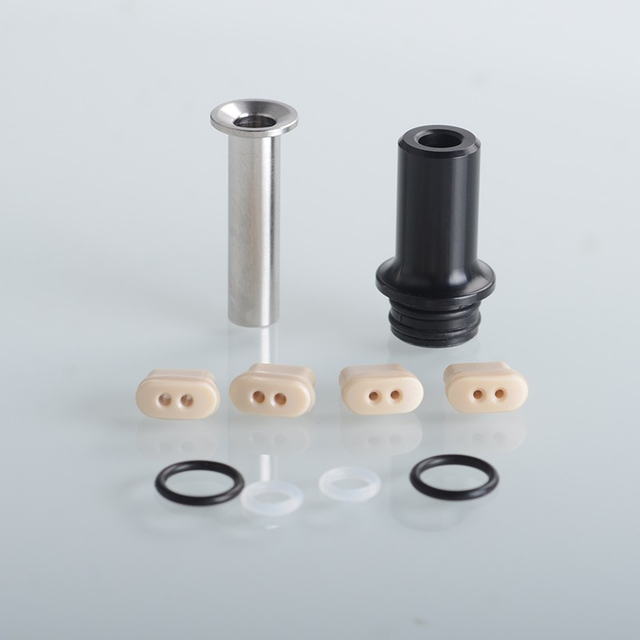 Phevanda A2 RTA DL Air Set - 510 Drip Tip / Air Outer Reducer / 2 x 1.2mm / 2 x 0.9mm Air Reducer