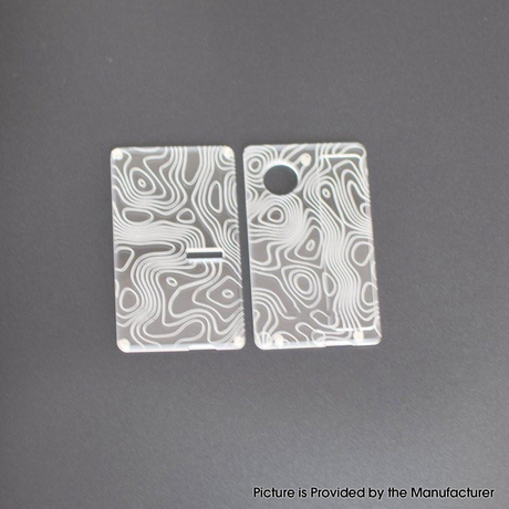 Authentic MK MODS TOPO Replacement Front + Back Cover Panel Plate for Cthulhu AIO Mod Kit Acrylic