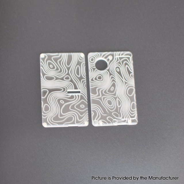 Authentic MK MODS TOPO Replacement Front + Back Cover Panel Plate for Cthulhu AIO Mod Kit Acrylic