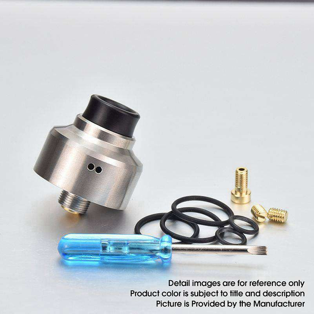 5AVape Aston Style RDA BF Squonk Rebuildable Dripping Vape Atomizer 316 Stainless Steel, 22mm Diameter