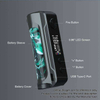 정통 OBS 엔진 100W VW 변수 와트지 Vape Box Mod 5 ~ 100W, 1 x 18650 / 20700 / 21700