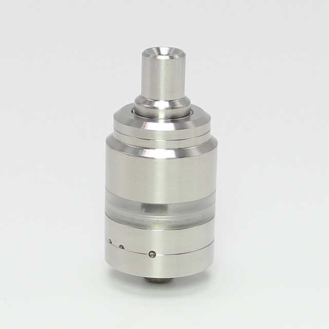 SXK ST Edge RTA Style RTA Rebuildable Vape Atomizer w/ Air Pins Silver 2.0ml, 316SS, Single Coil Configuration, 22mm Dia