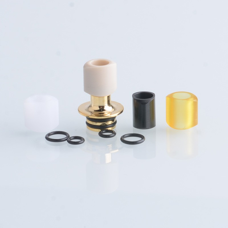 Monarki 510 Tip tetes untuk RDA / RTA / RDTA / tangki 1 x basis ujung tetes dan 4 x corong (pom / pc / peek / pei)