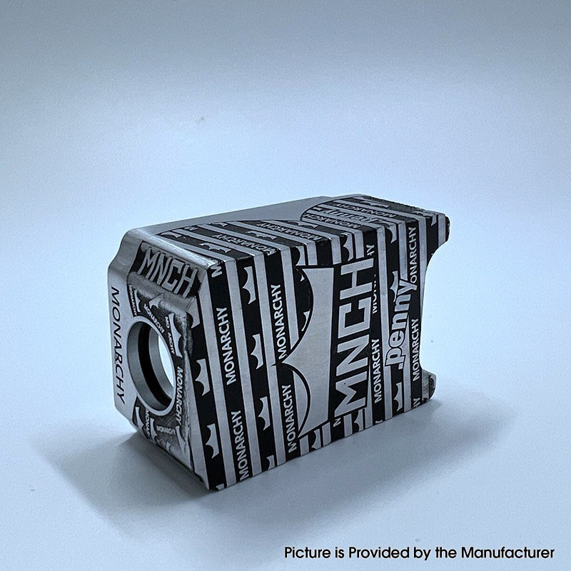 Monarchie x Penny Boro Tank für SXK bb / billet AIO Box Mod Kit - Silber + Schwarz, Aluminiumlegierung