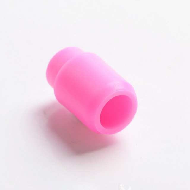 Replacement Disposable 510 Drip Tip for RDA / RTA / RDTA / Clearomizer / Sub Ohm Tank Atomizer - Black, Silicone, 17.5mm (5 PCS)